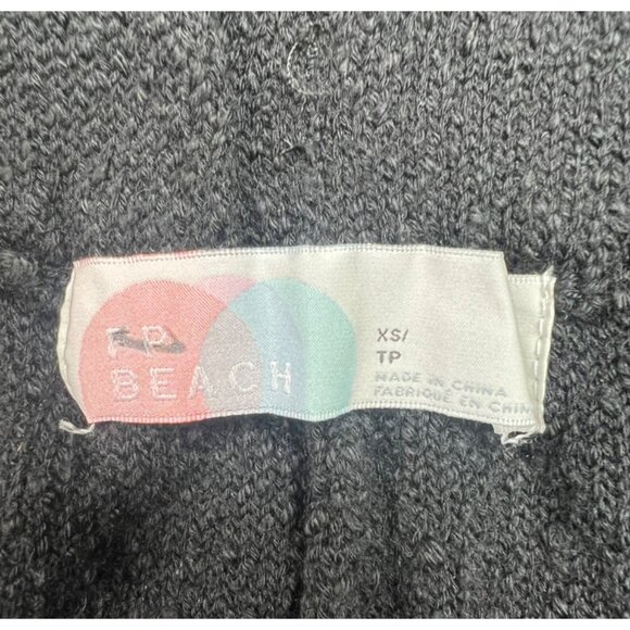 Free People Beach karina Sweater Black Textured Knit Flared Pants X-Small - Picture 4 of 10